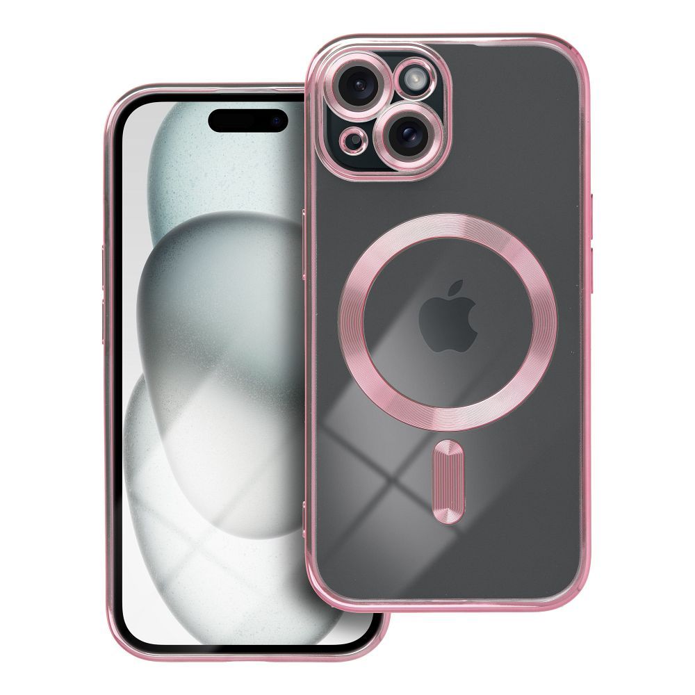 ELECTRO MAG COVER case compatible with MagSafe jaoks IPHONE 15 rose kuldne