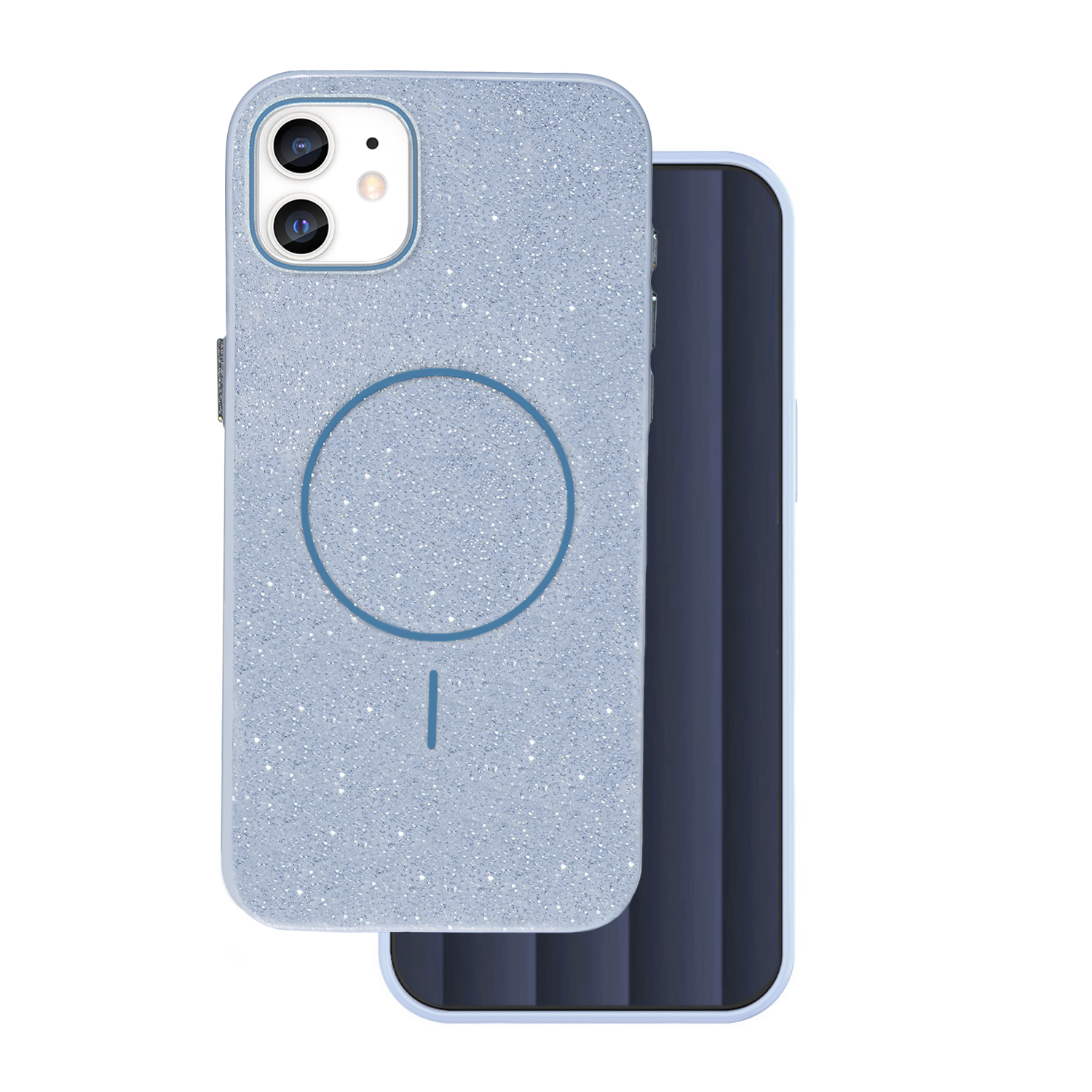 Glitter Thin Mag ümbris jaoks iPhone 11 sinine