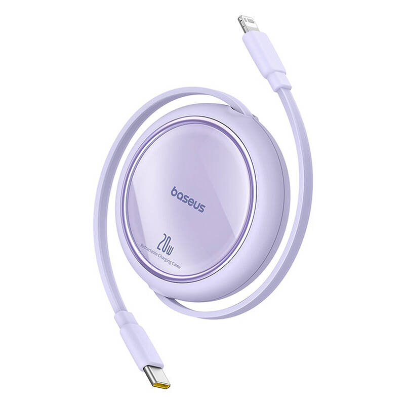 Кабель Baseus Free2Pull USB-C для Lightning 20W 1м (фиолетовый)