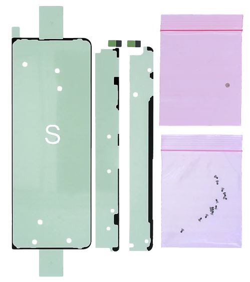 Kleebiste komplekt välisele LCD ekraanile Samsung F926 Z Fold3 5G originaal (teeninduspakett)