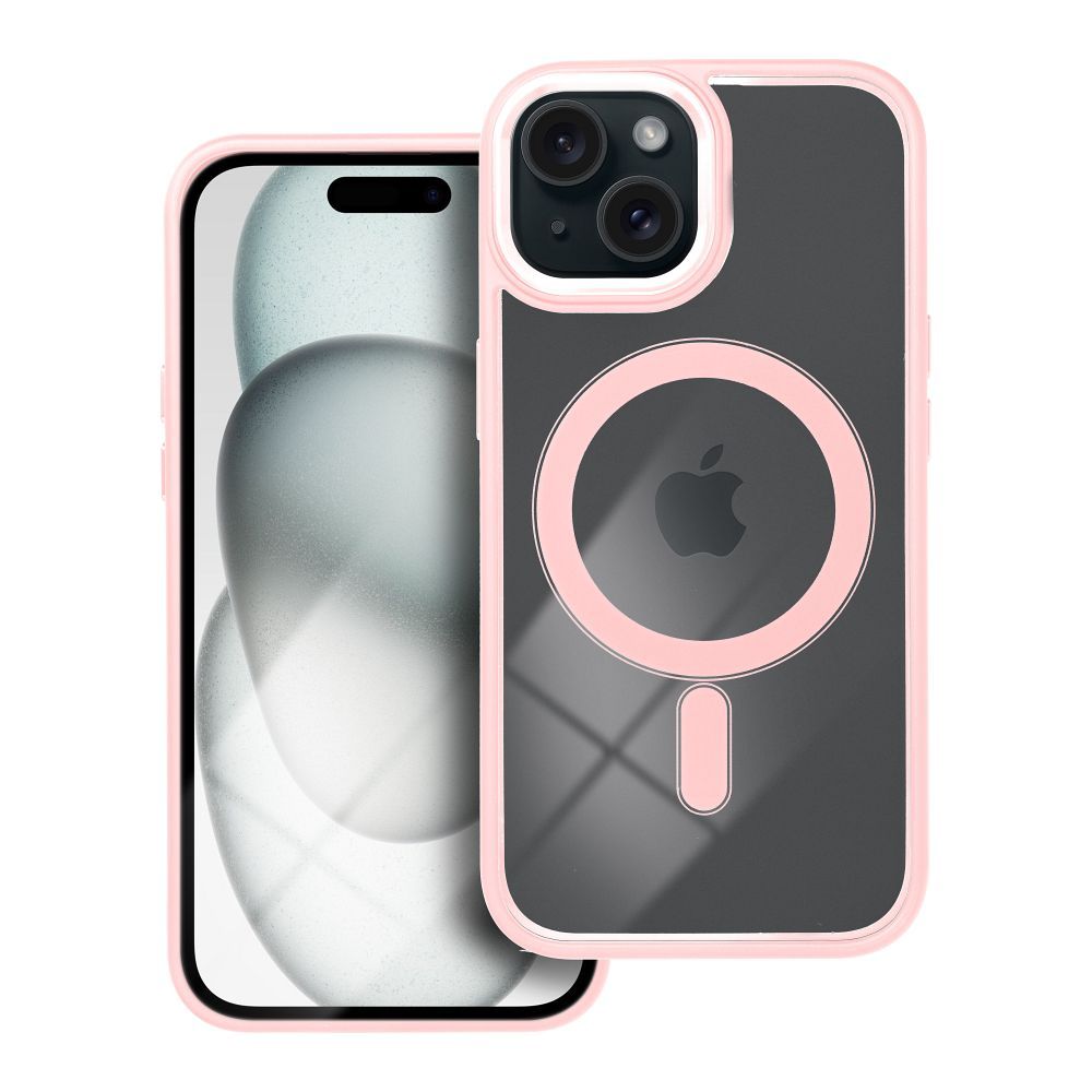 COLOR EDGE MAG COVER Ümbris compatible with MagSafe jaoks IPHONE 15 roosa