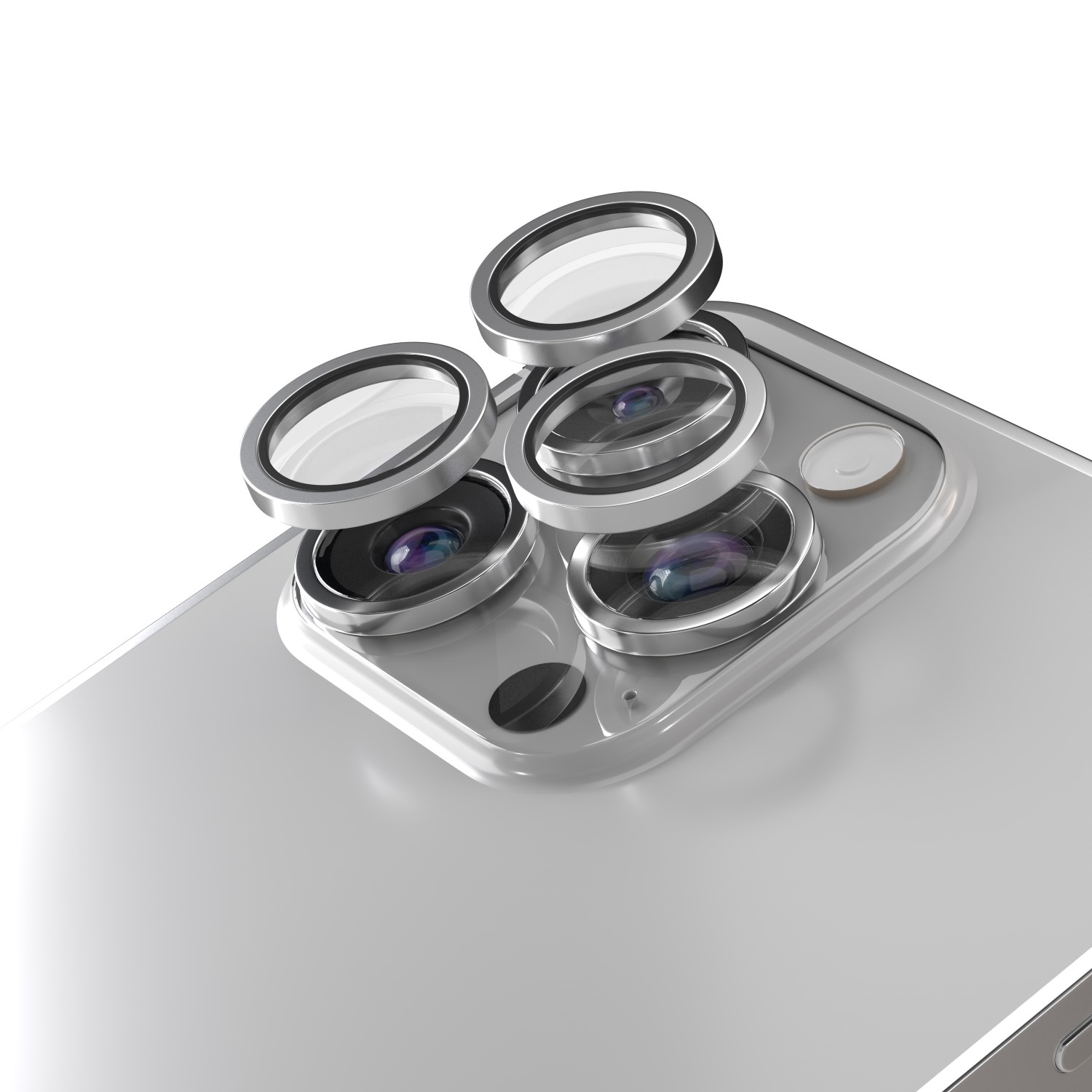 Etteri camera lens protector jaoks iPhone 15 Pro / 15 Pro Max titanium hall
