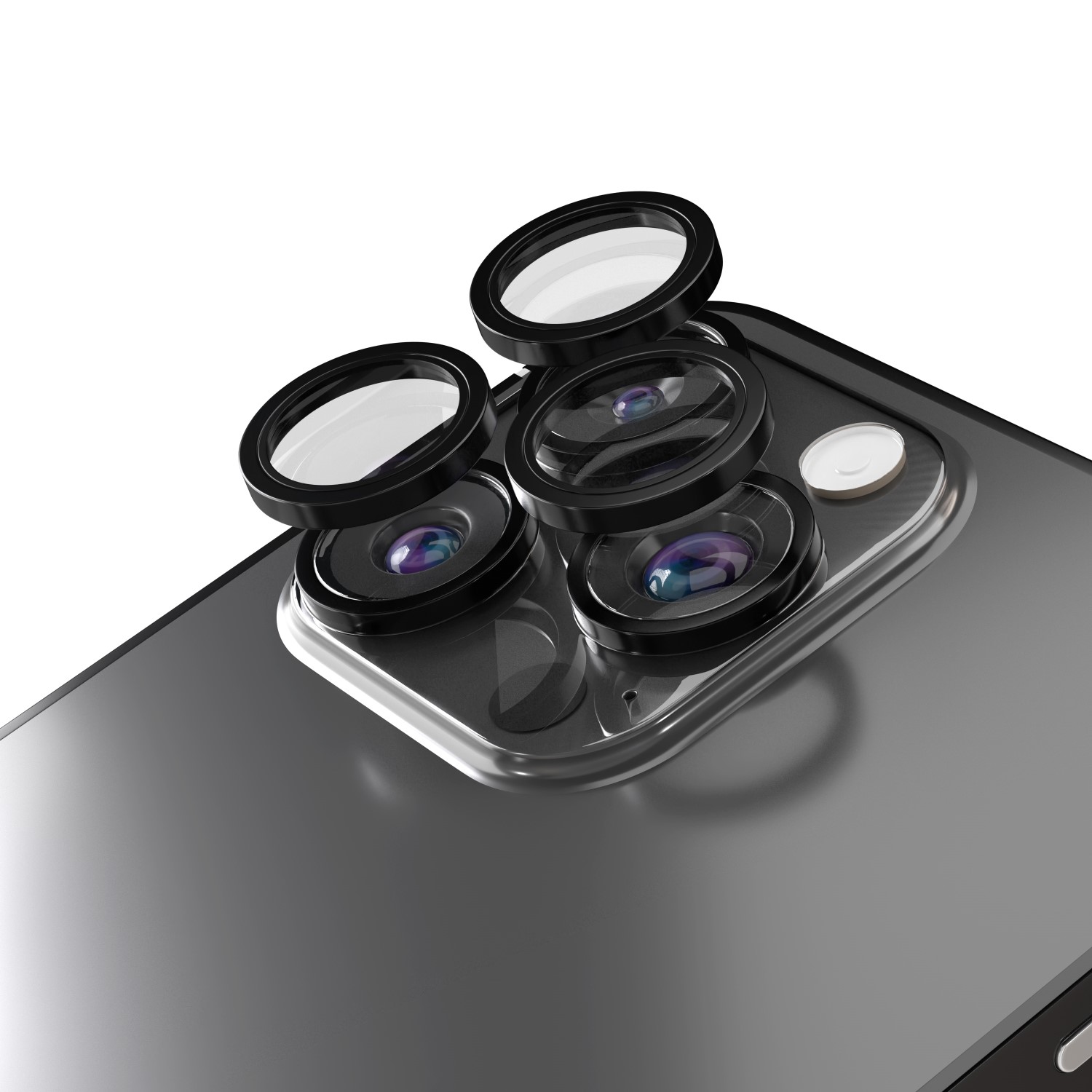 Etteri защита объектива камеры iPhone 16 Pro / 16 Pro Max черный