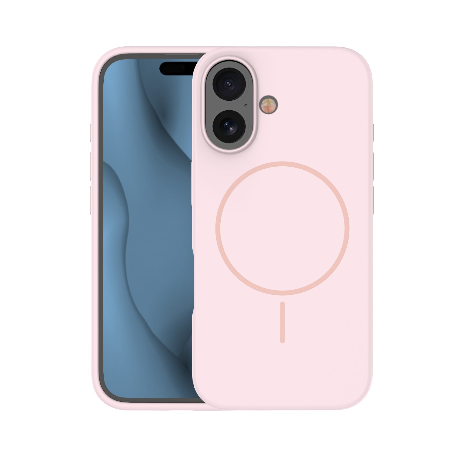 Silikoon Thin Mag ümbris for iPhone 16 Pro Max 6,9" heleroosa