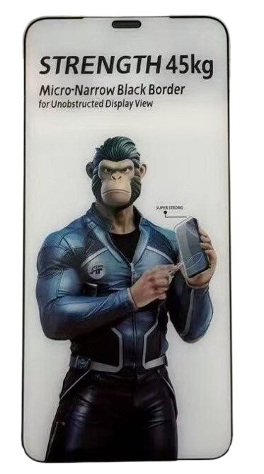 Ekraanikaitseklaas "Strength Gorilla Micro-border" Apple iPhone 16 Pro Max must bulk