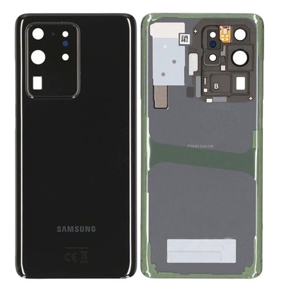 Задняя крышка для Samsung G988 S20 Ultra Cosmic Black оригинал (б/у Grade C)