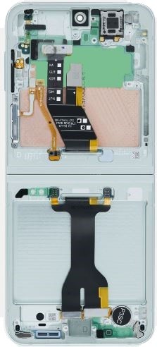 LCD ekraan Samsung F741 Z Flip6 5G puuteekraaniga (sisemine) Mint/Green originaal (kasutatud, Grade A)