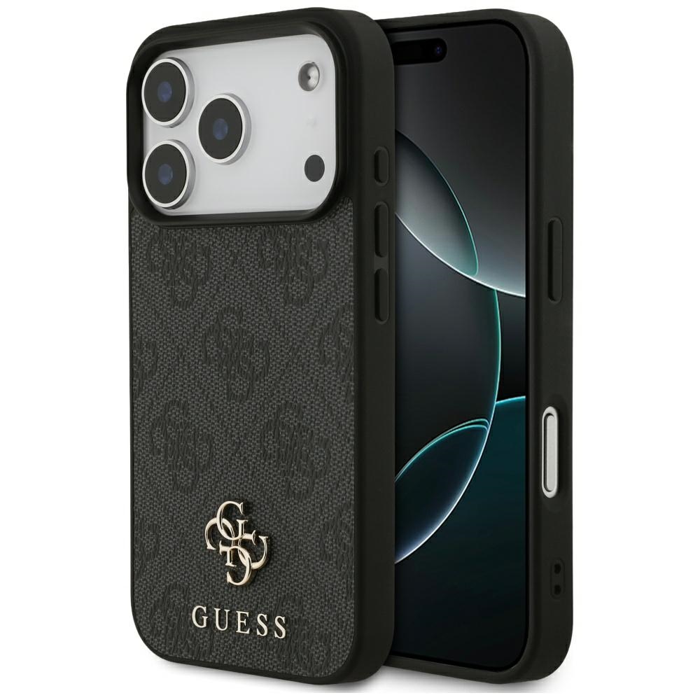 Guess 4G Small Classic Logo MagSafe ümbris jaoks iPhone 17 Pro - must
