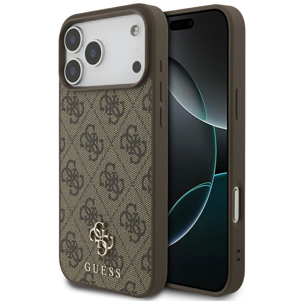 Guess 4G Small Classic Logo MagSafe Ümbris jaoks iPhone 17 Pro Max - Brown