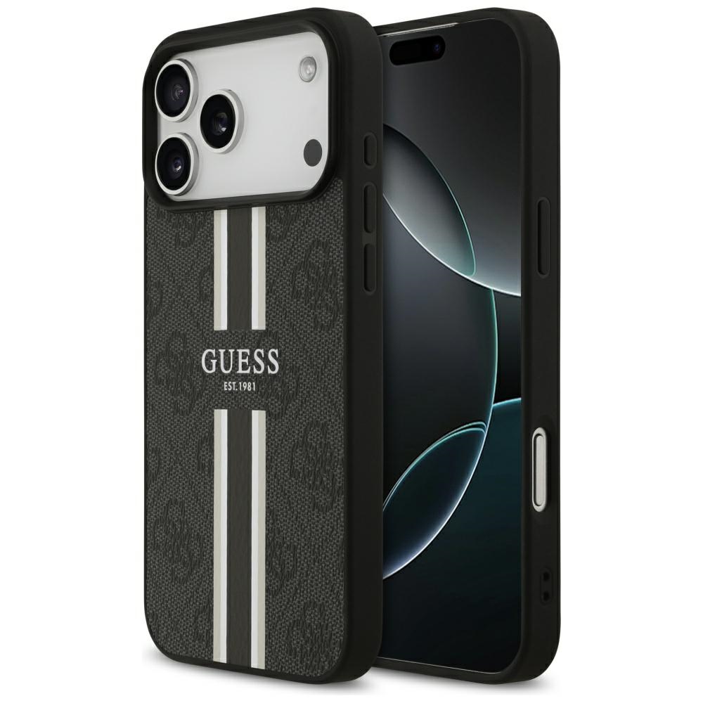 GUESS ümbris jaoks IPHONE 17 Pro Max compatible with MagSafe GUHMP17XP4RPSK (4G Printed Stripes) must