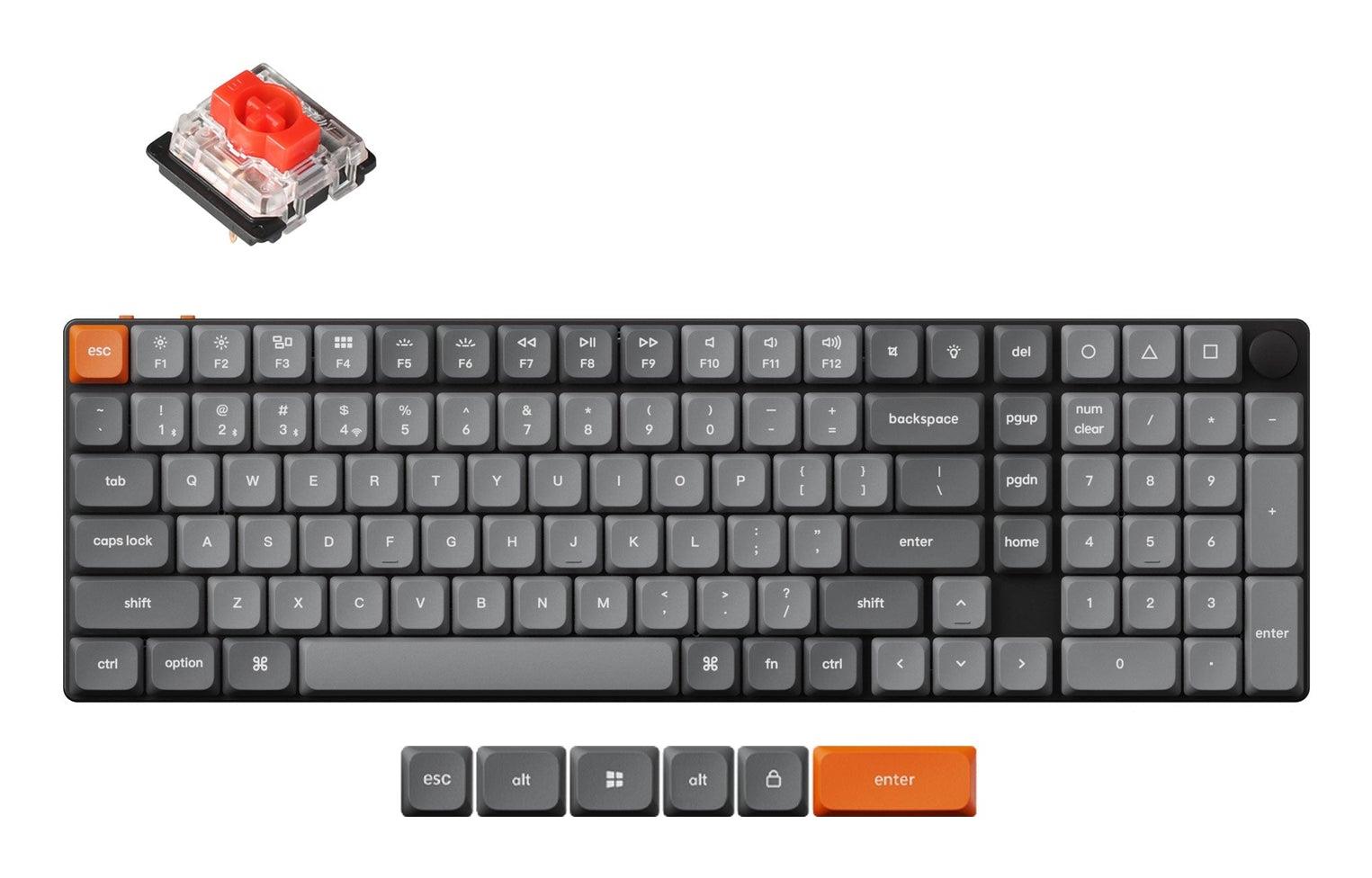 Juhtmevaba klaviatuur KEYCHRON K17 Max RGB must