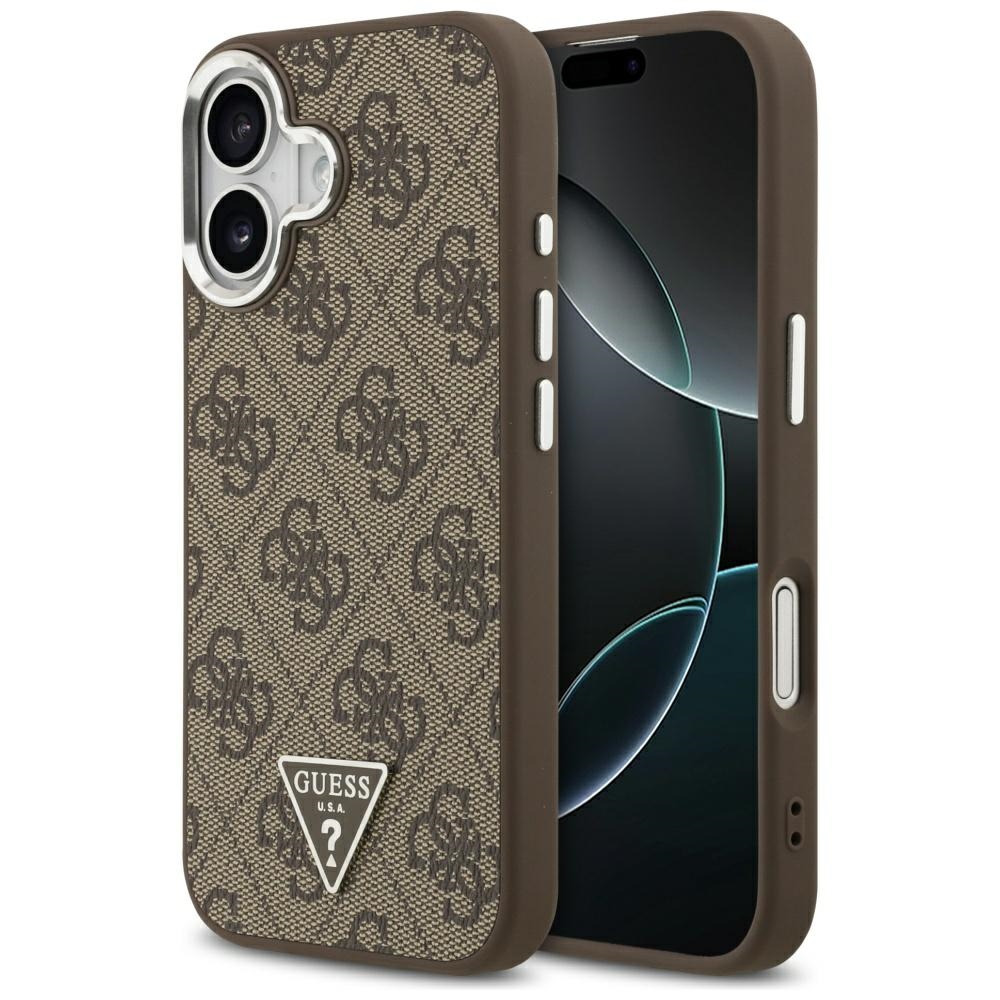 GUESS ümbris jaoks IPHONE 17 compatible with MagSafe GUHMP17SP4TSRCMW (PU 4G W/Triangle Logo SL) brown