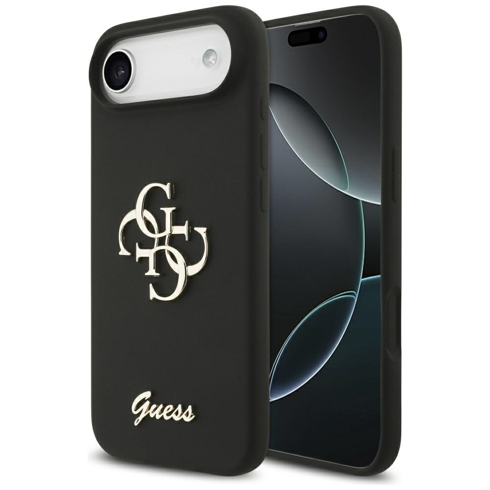 GUESS ümbris jaoks IPHONE 17 Air GUHCP17MSC4GSMK (Silicone W/ Big 4G Script) must