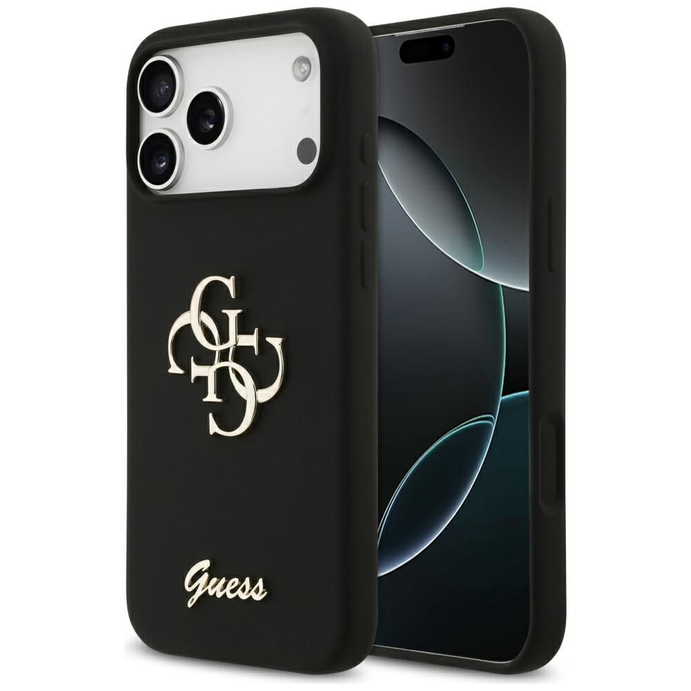 GUESS ümbris jaoks IPHONE 17 Pro Max GUHCP17XSC4GSMK (Silicone W/ Big 4G Script) must