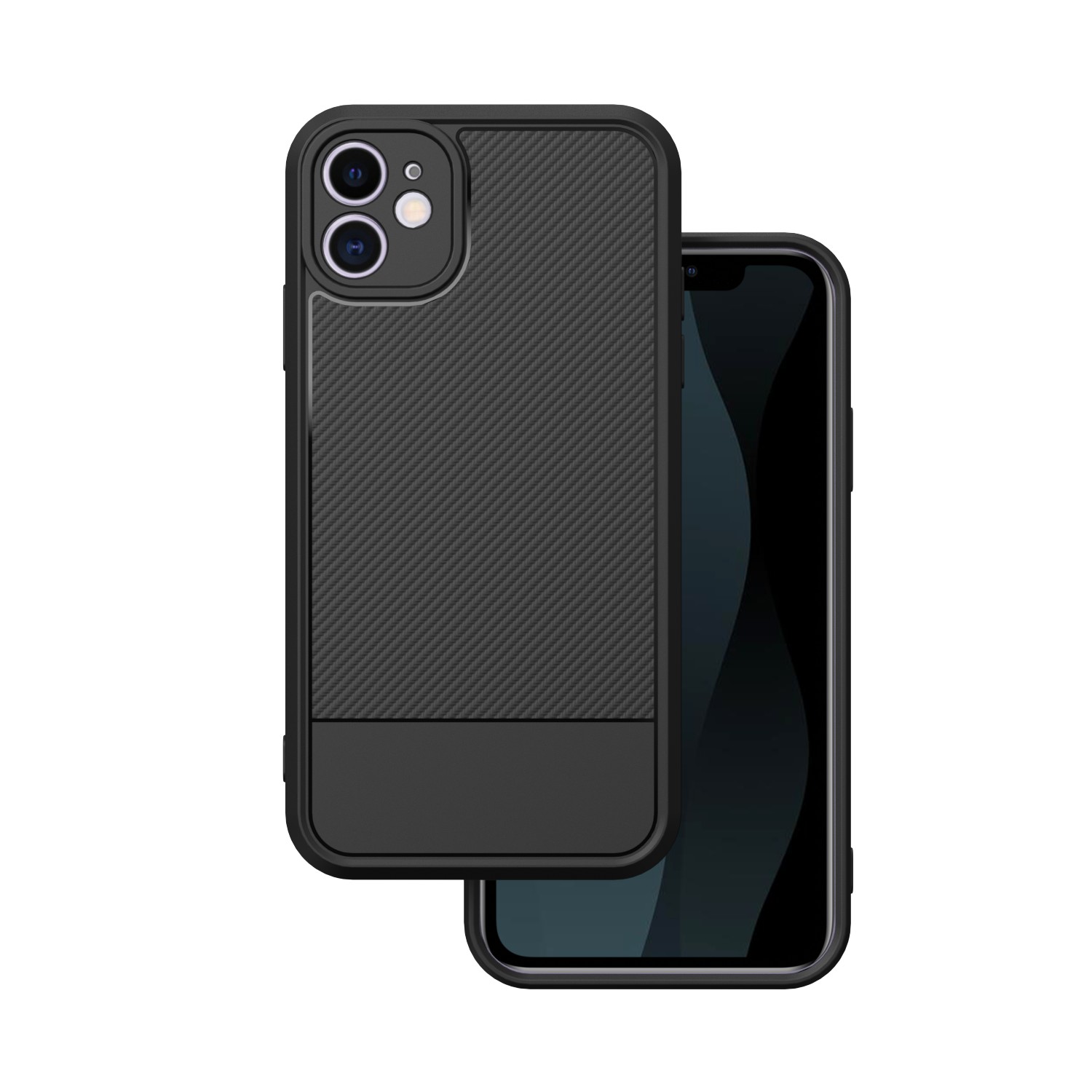 Simple Carbon ümbris jaoks iPhone 11 must
