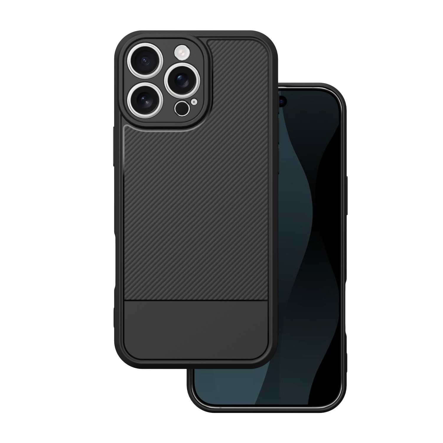 Simple Carbon ümbris jaoks iPhone 17 Pro Max 6,9" must