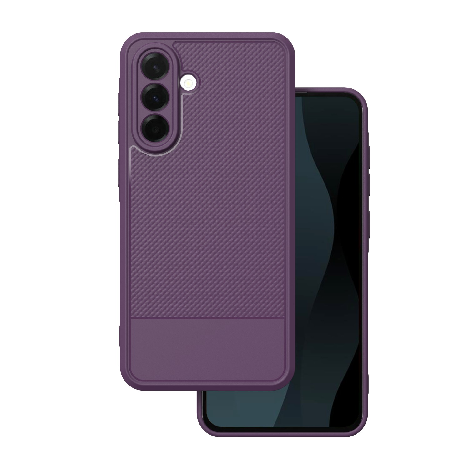Simple Carbon ümbris jaoks Samsung Galaxy A36 5G lilla