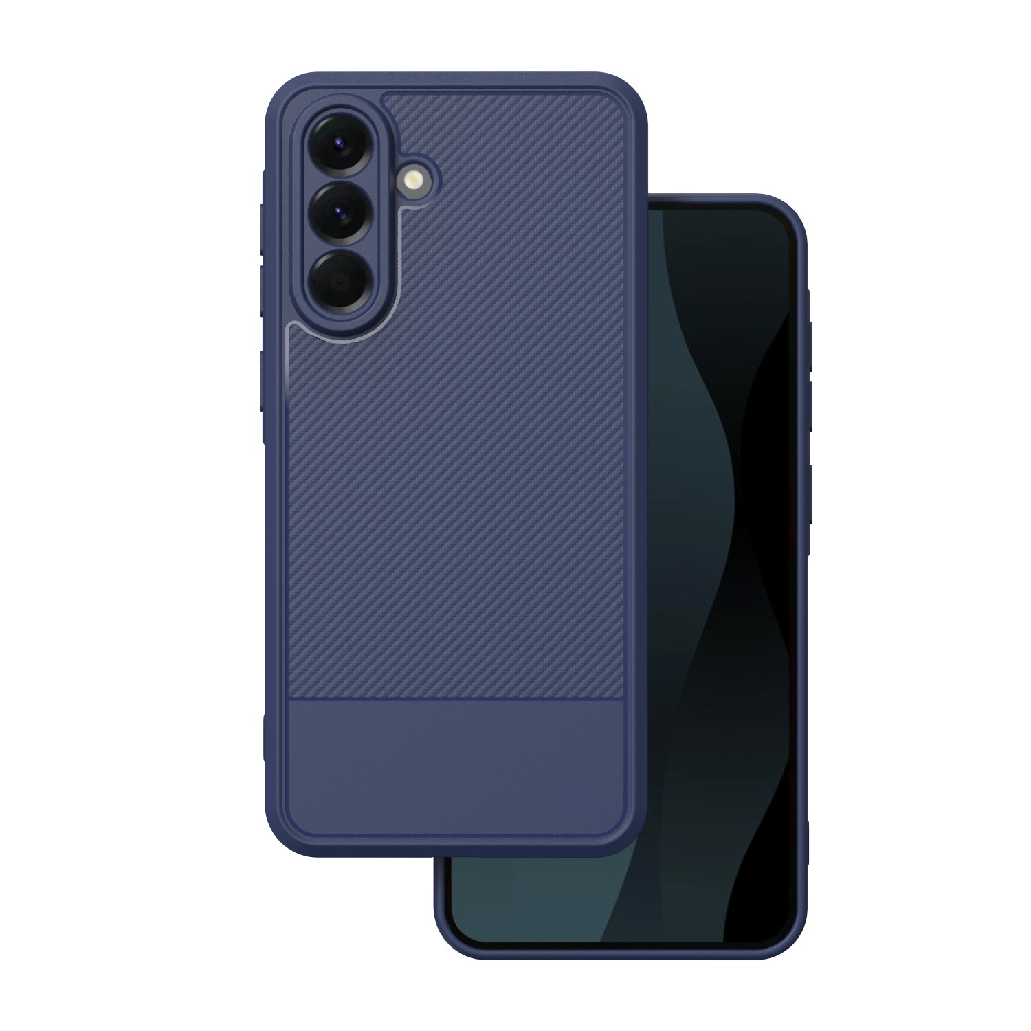 Simple Carbon ümbris jaoks Samsung Galaxy A56 5G sinine