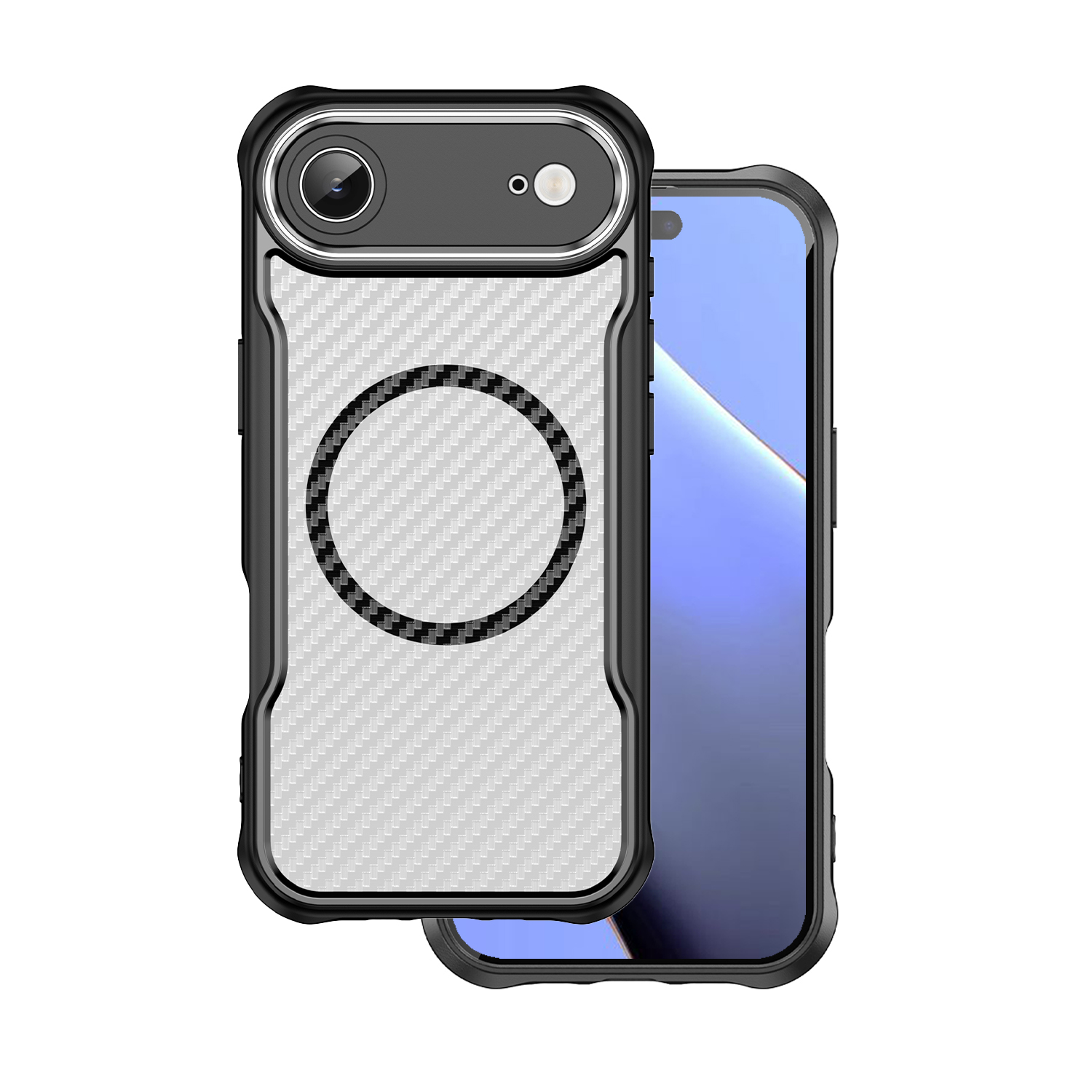 Defender Carbon Mag ümbris for iPhone 17 Air 6,6" must