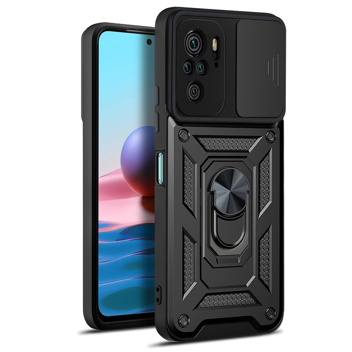 Defender Slide ümbris jaoks Xiaomi punanemi Note 10 4G / 10S must