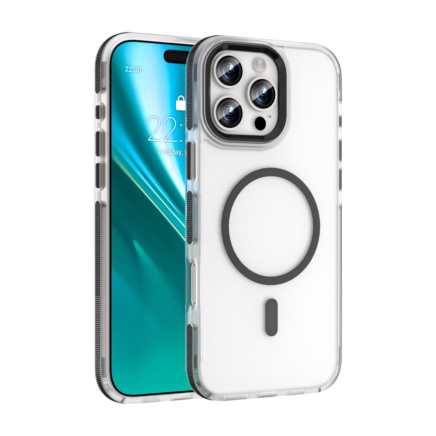 Etteri Icy Mag ümbris jaoks iPhone 16 Pro Max 6,9" must