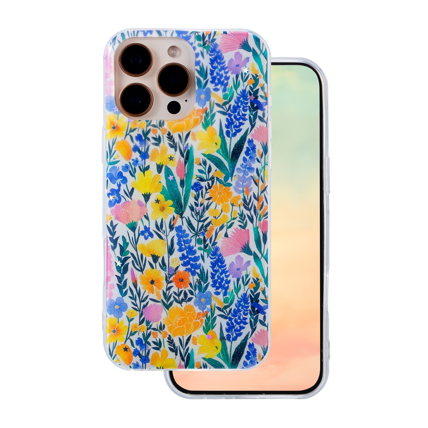Glow Glam ümbris jaoks iPhone 16 Pro 6,3" rustic
