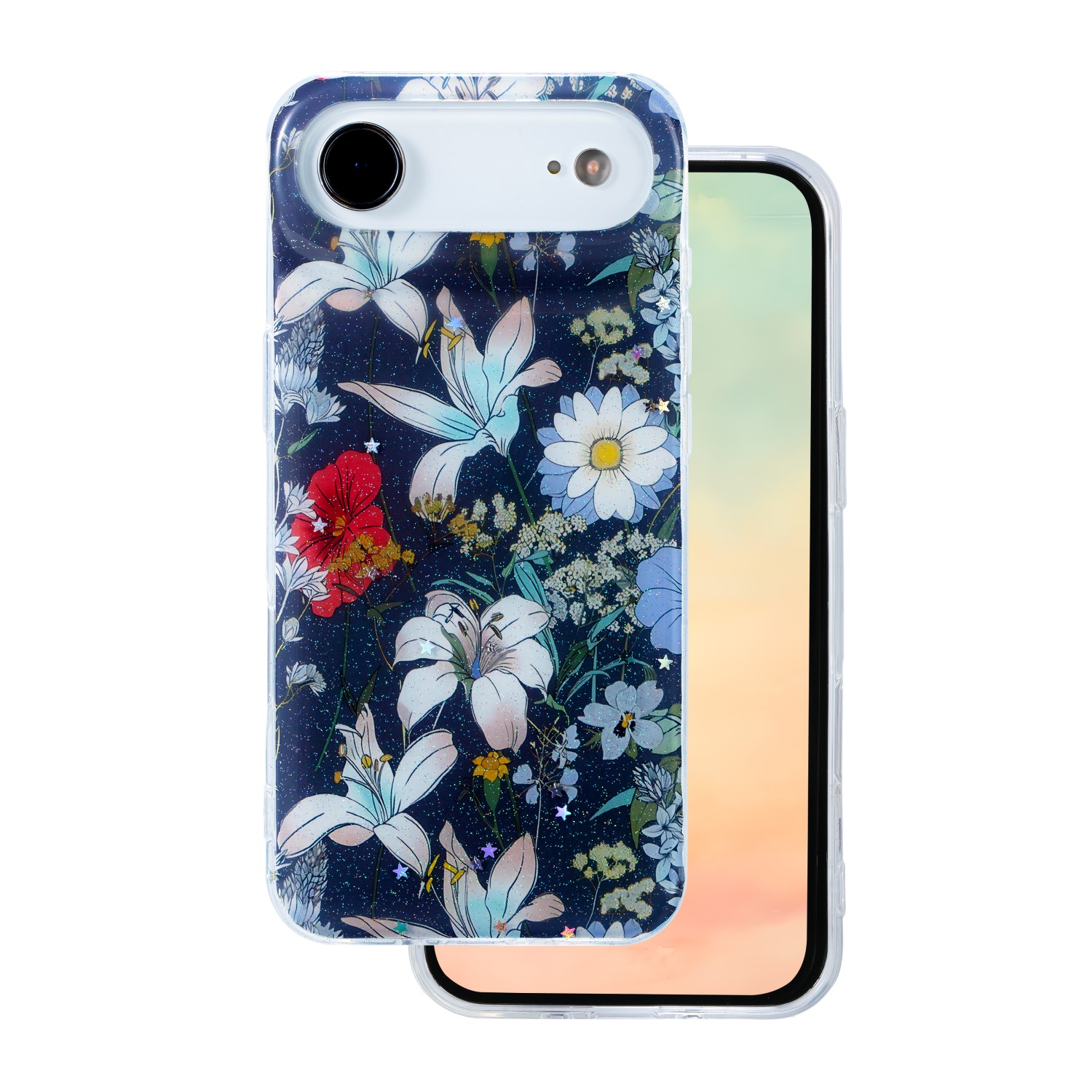 Glow Glam ümbris jaoks iPhone 17 Air 6,6" sinine