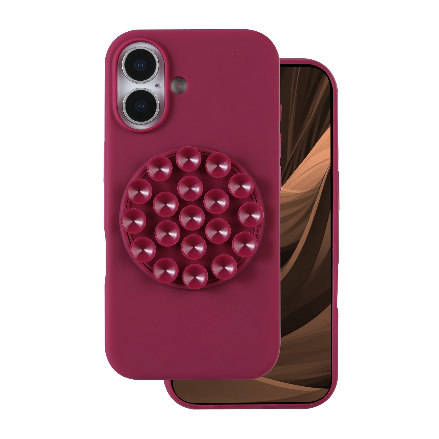 Silikoon Stick ümbris for iPhone 17 6,3" kastanpruun