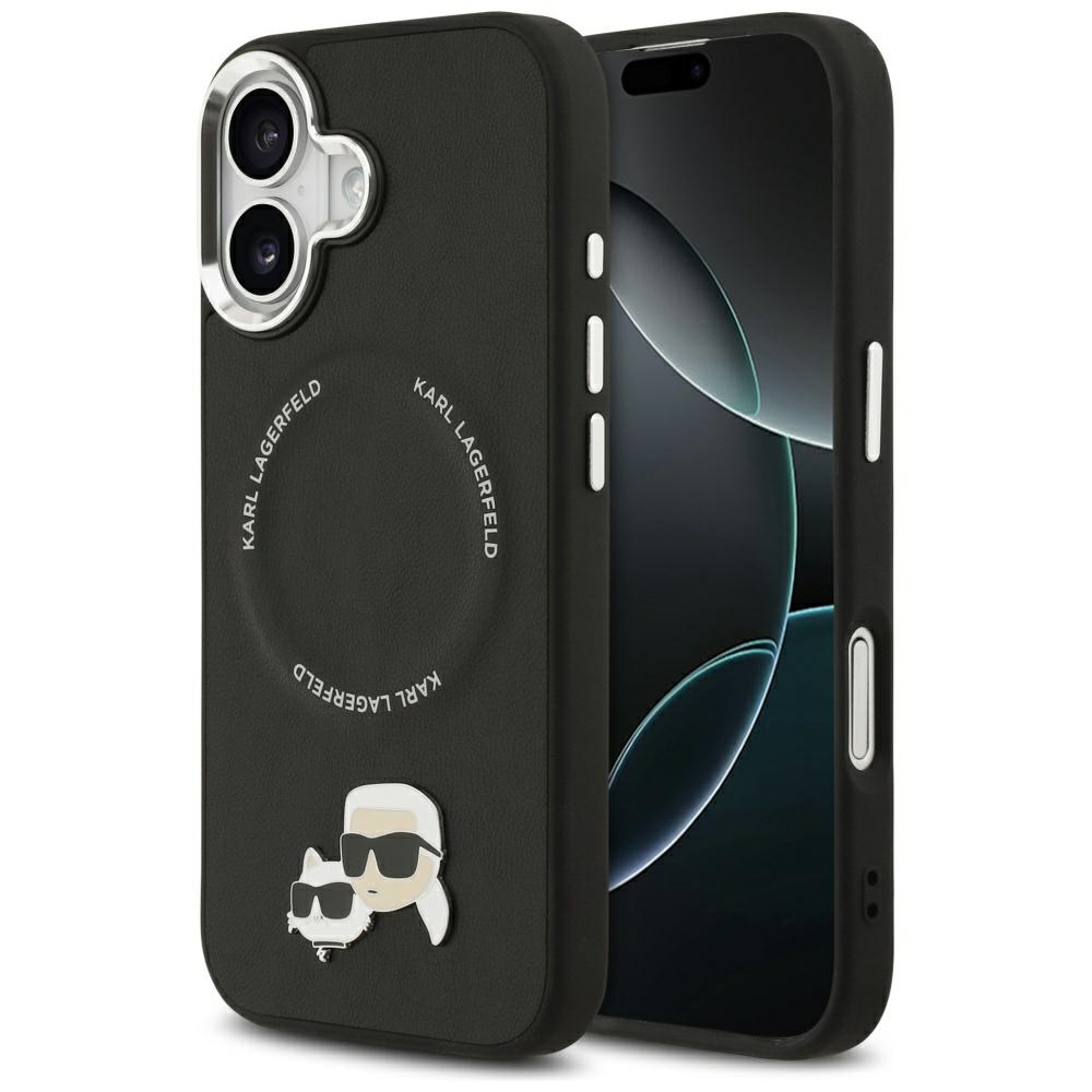 KARL LAGERFELD ümbris jaoks IPHONE 17 compatible with MagSafe KLHMP17SPSMLRKCK (PU K&C Pins) must