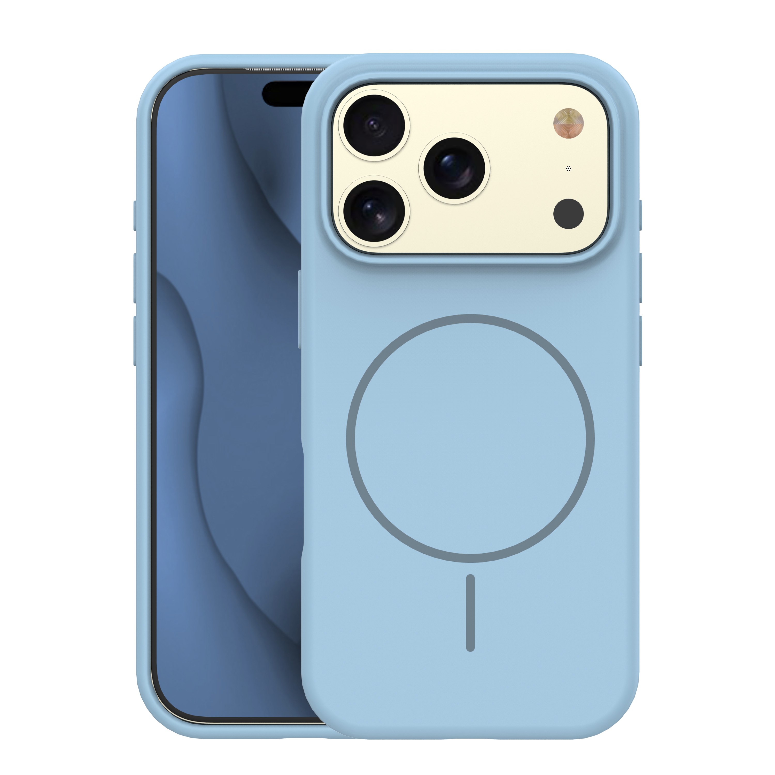 Silikoonist Thin Mag ümbris iPhone 17 Pro 6,3", helesinine