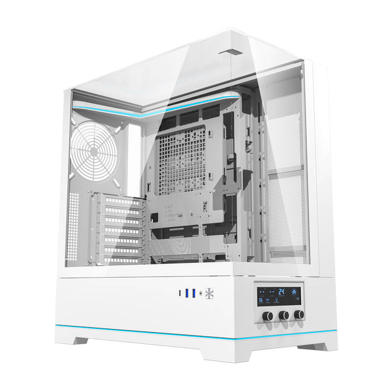 Darkflash DY450 computer ümbris without fans (valge)