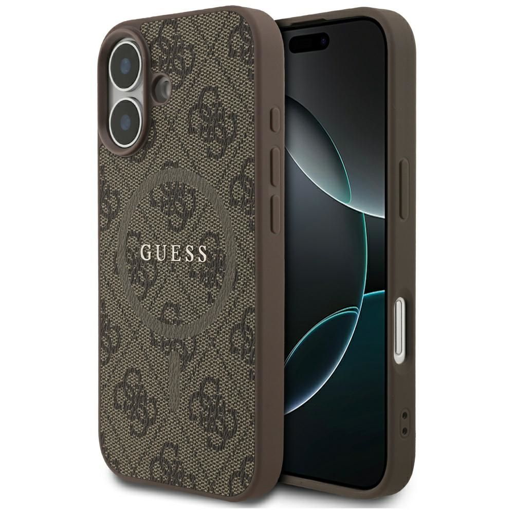 GUESS ümbris jaoks IPHONE 17 compatible with MagSafe GUHMP17SG4GFRW (PU 4G Ring Classic Logo) brown