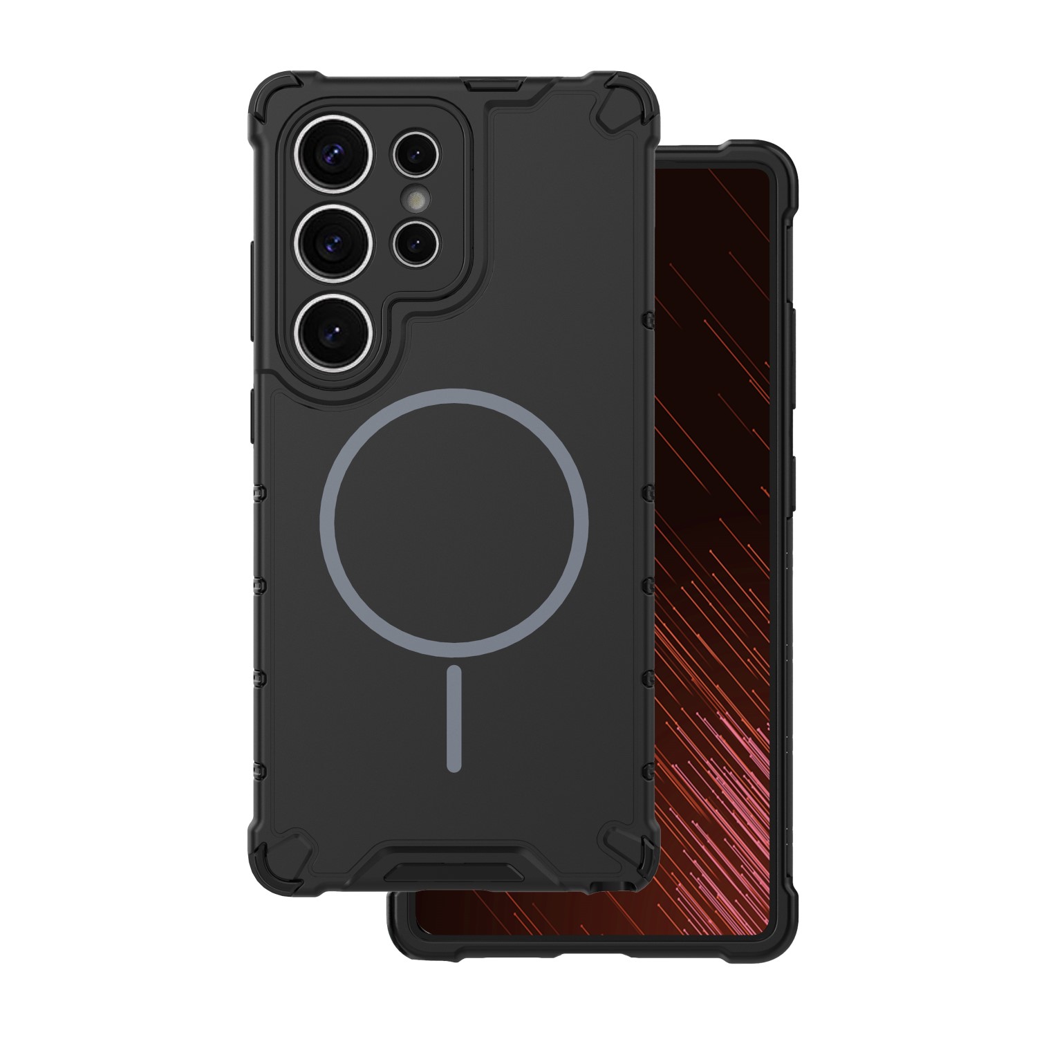 Defender 2in1 Mag ümbris for Samsung Galaxy S25 Ultra must