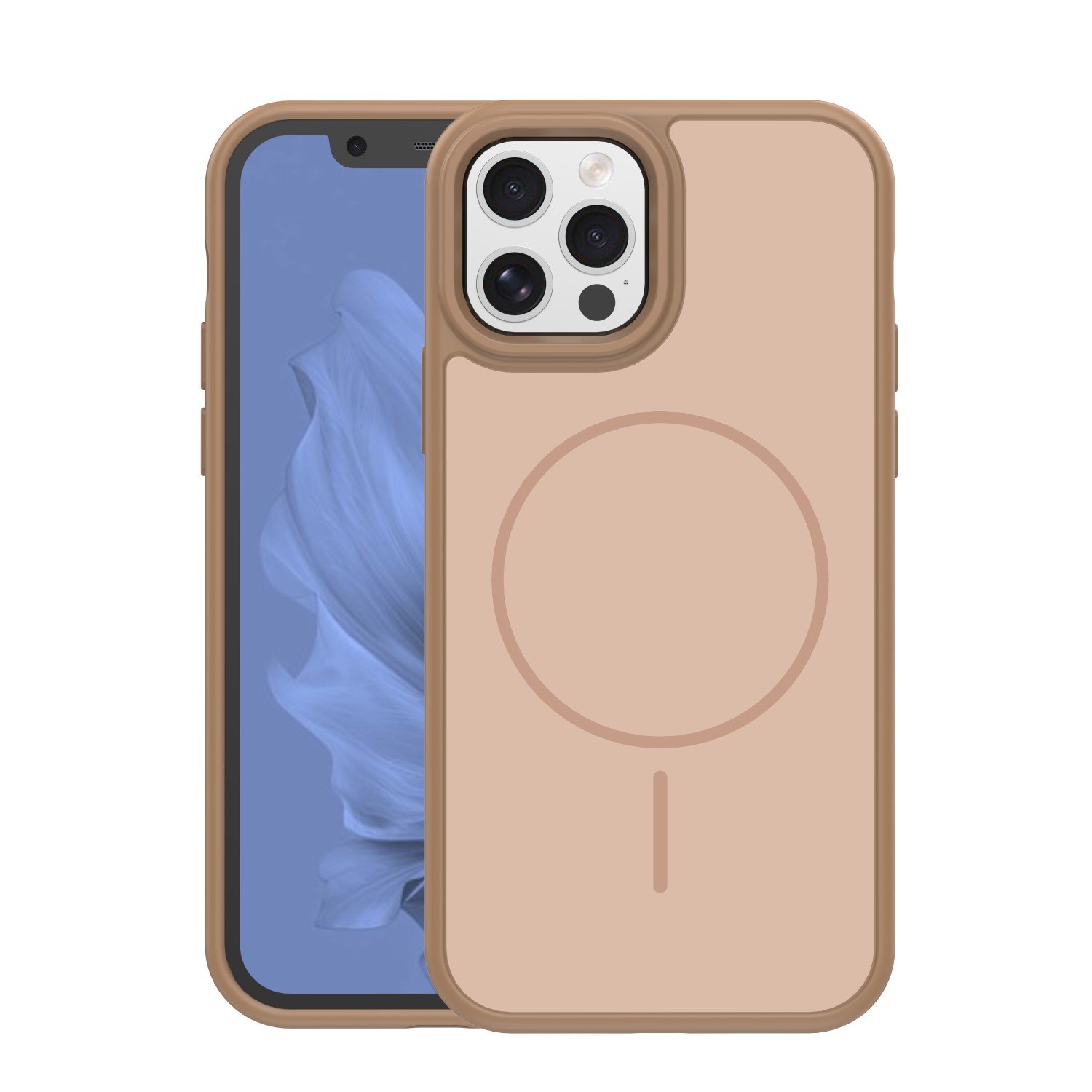 Frame Thin Mag ümbris for iPhone 12 / 12 Pro 6,1" pruun