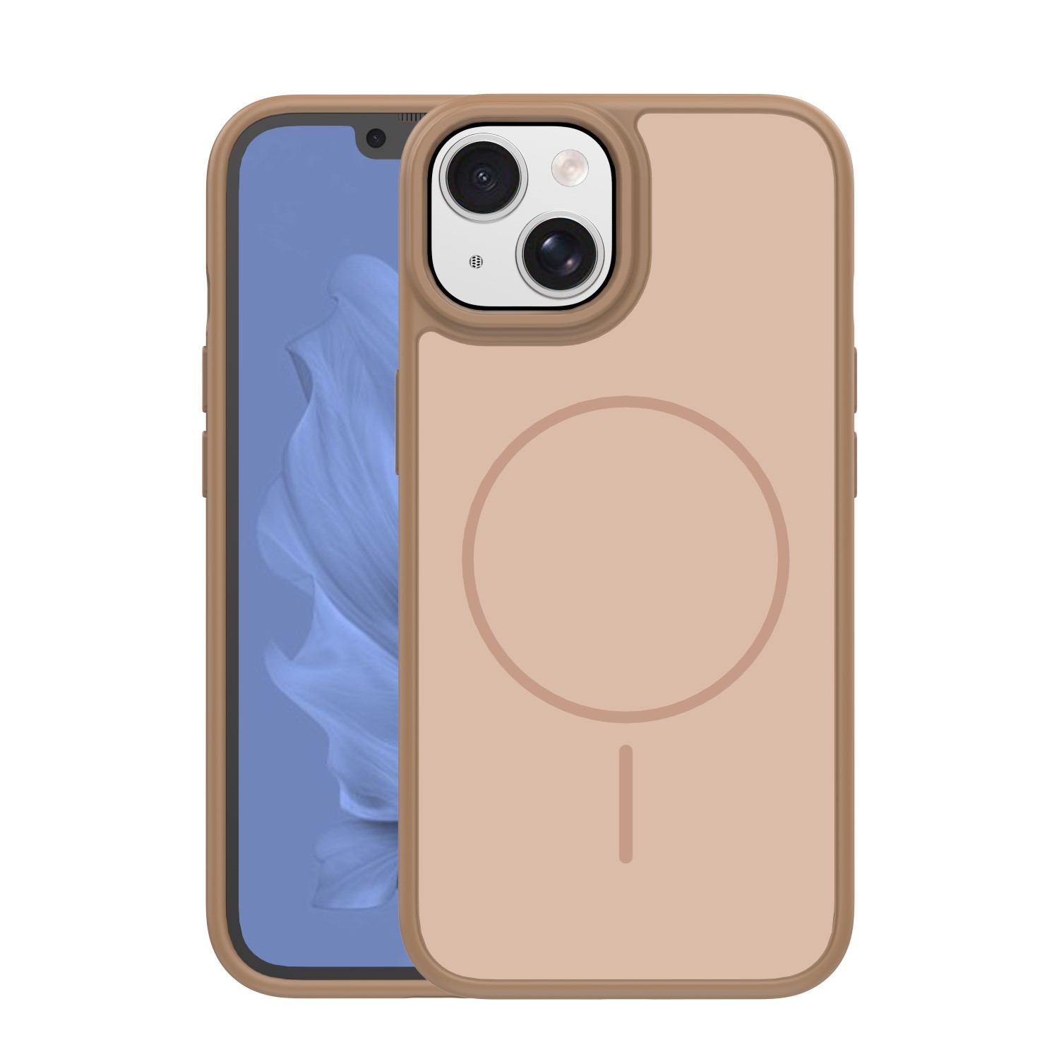 Frame Thin Mag ümbris for iPhone 14 6,1" pruun