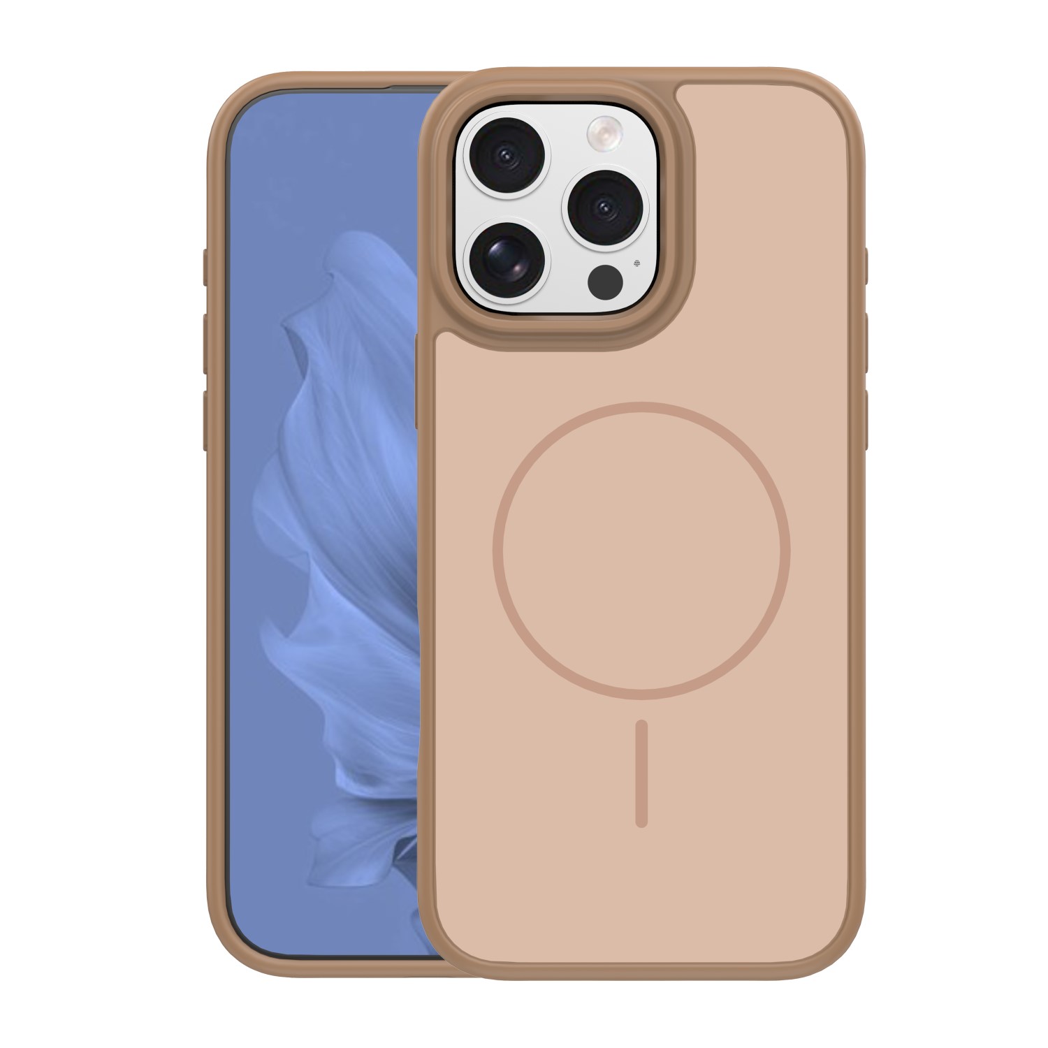 Frame Thin Mag ümbris for iPhone 16 Pro 6,3" pruun