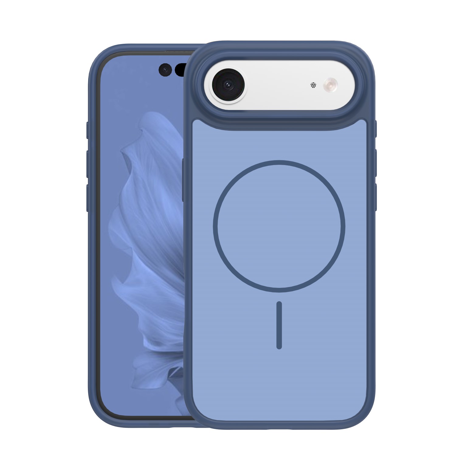 Frame Thin Mag ümbris for iPhone 17 Air 6,6" tumesinine