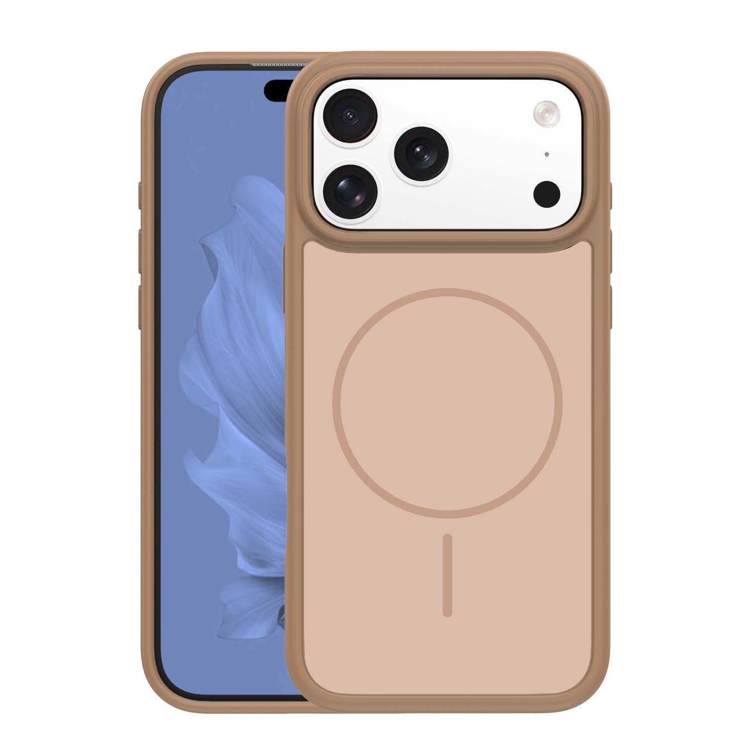 Frame Thin Mag ümbris for iPhone 17 Pro 6,3" pruun