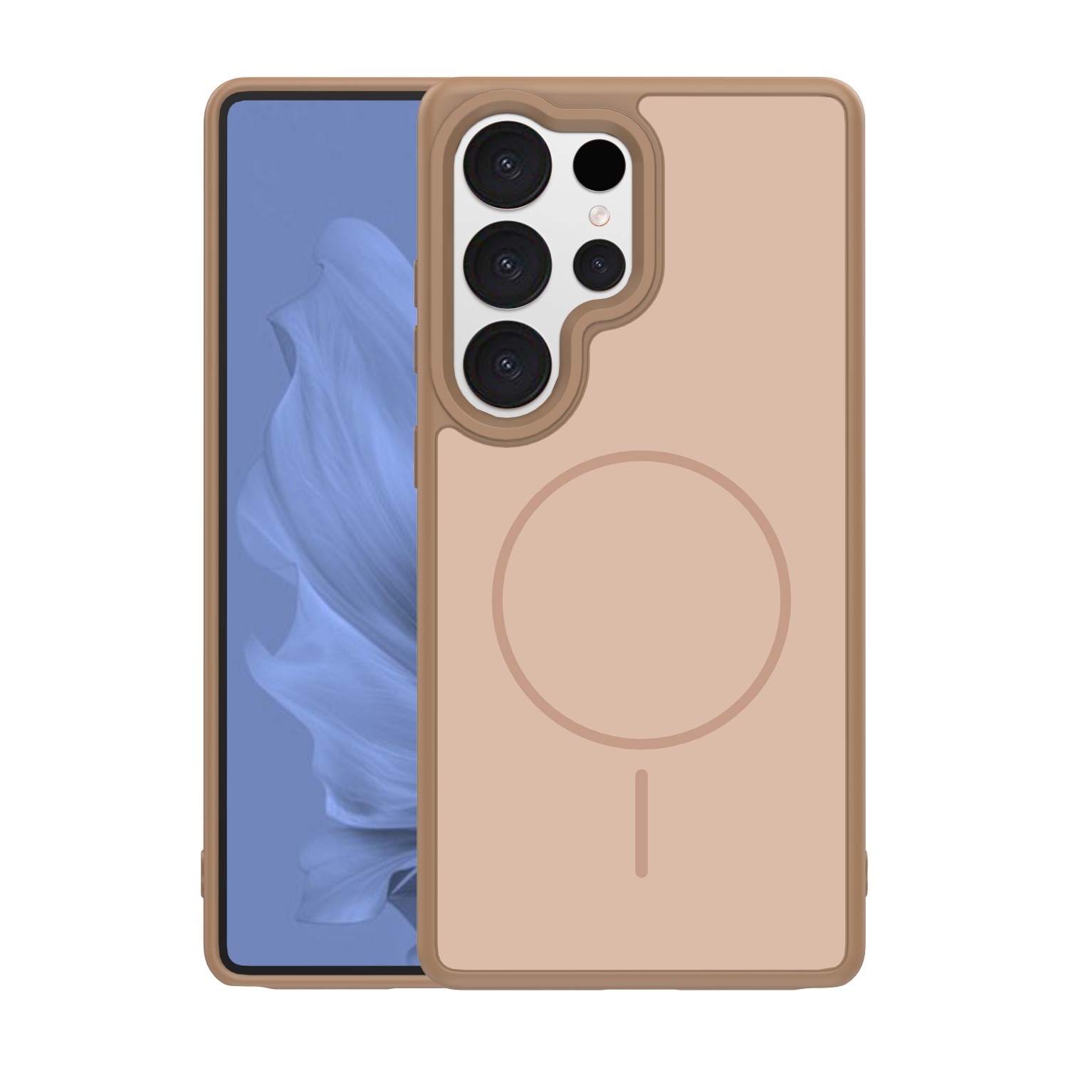 Frame Thin Mag ümbris for Samsung Galaxy S25 Ultra pruun