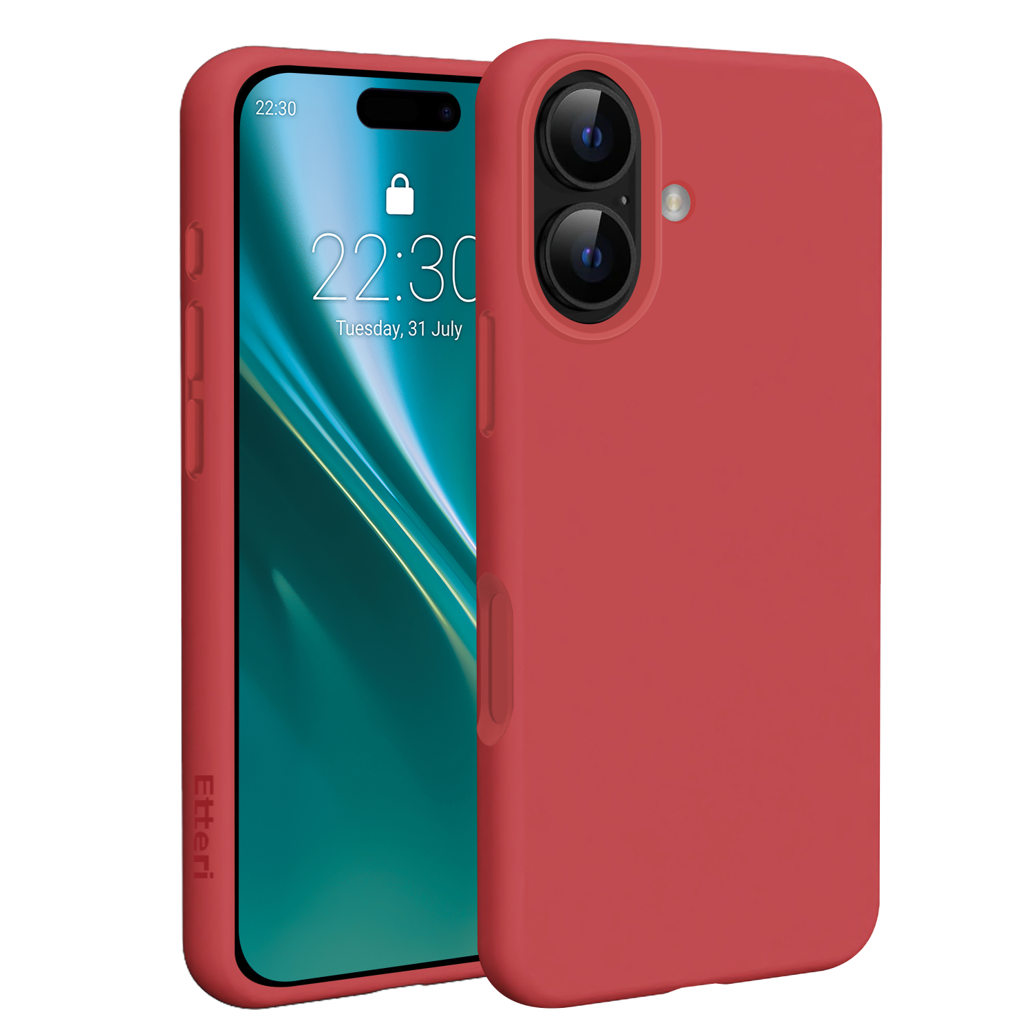 Etteri Silikoon Mag ümbris for iPhone 17 raspberry