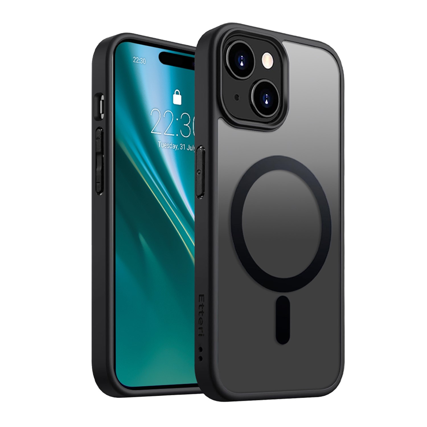 Etteri Matt Mag ümbris jaoks iPhone 13 6,1" must