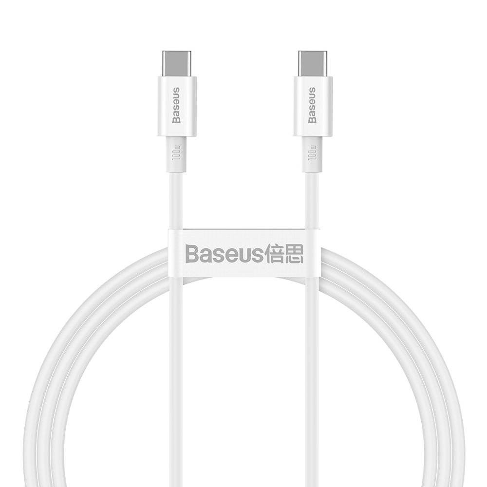 Cable Baseus Superior from Type-C to Type-C 100W 1.0m white CATYS-B02