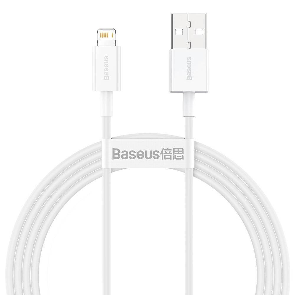 USB kaabel Baseus Superior from USB to Lightning 2.4A 1.5m valge CALYS-B02
