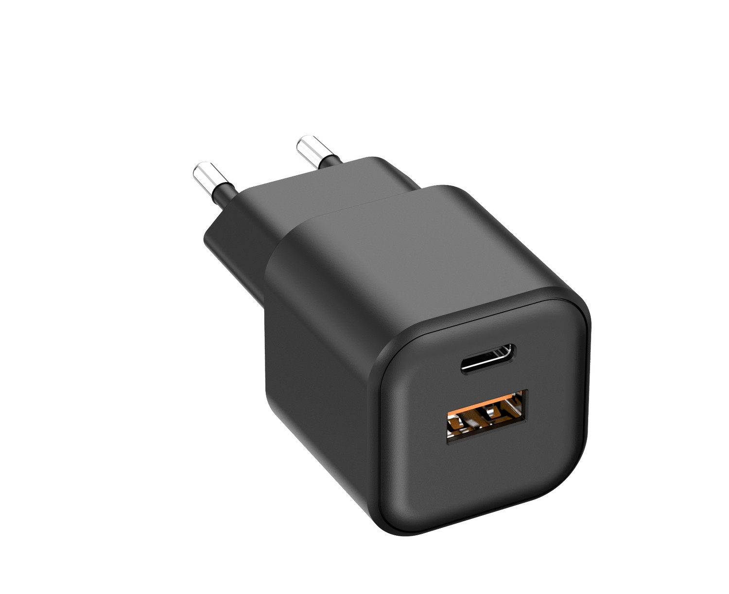 Setty seinalaadija USB-A + USB-C 20W LSGaN-AC-201 must
