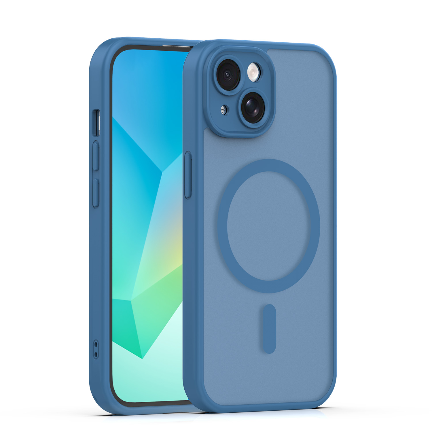 Mag Matt ümbris iPhone 14 6,1" tumesinine