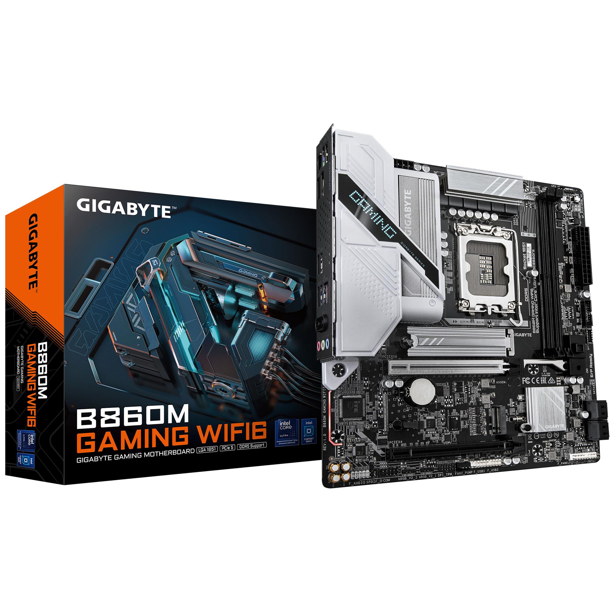 GIGABYTE B860M GAMING WIFI6 LGA1851 emaplaat