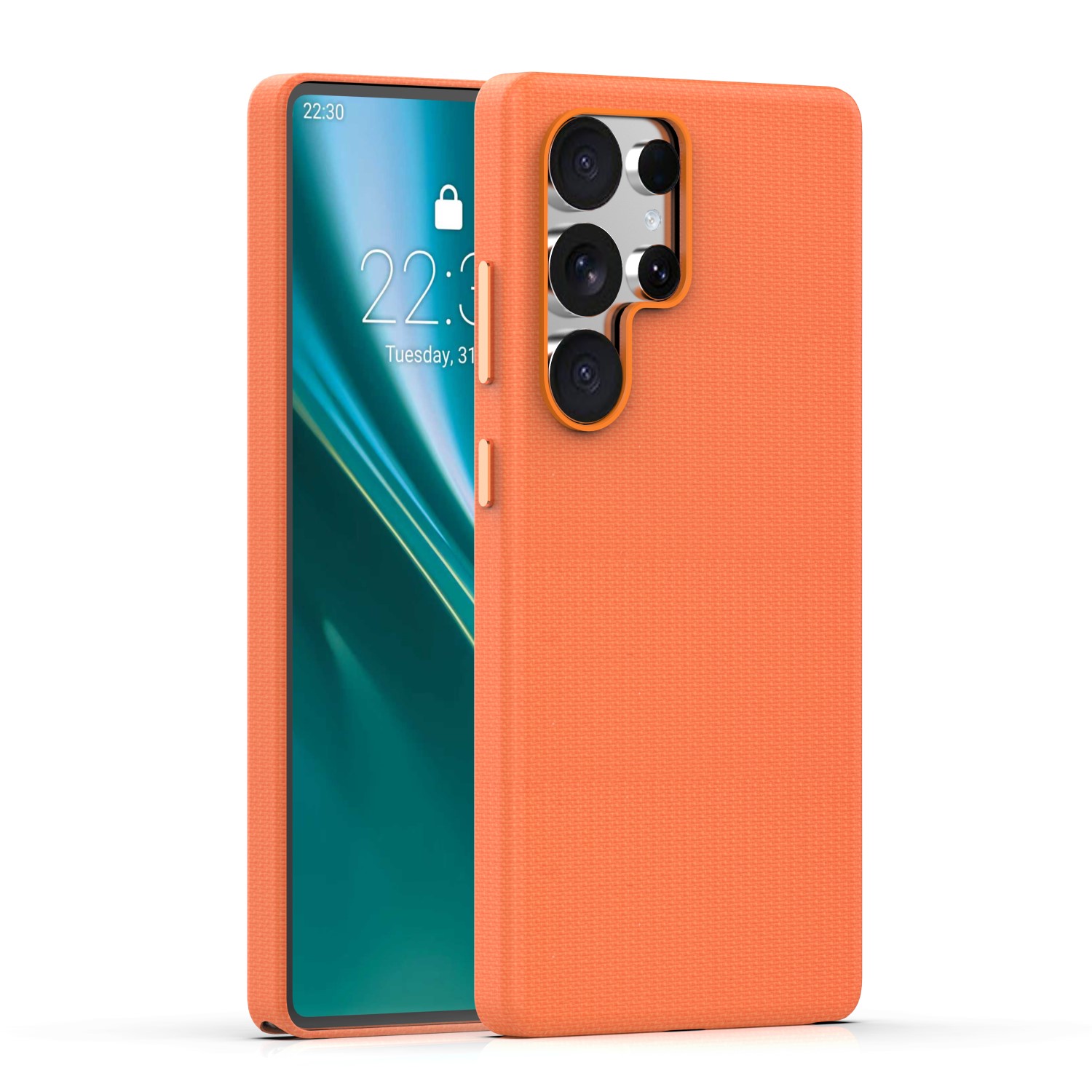 Etteri Elegant Mag ümbris for Samsung Galaxy S25 Ultra oranž