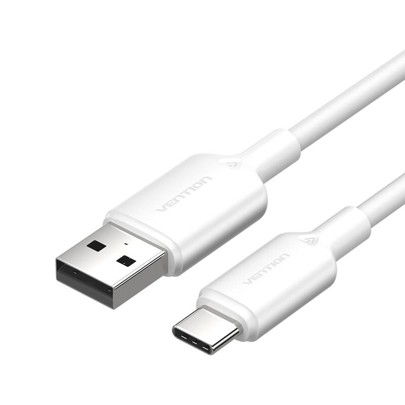 USB 2.0 A to USB-C 3A kaabel Vention CTQWF 1M (valge)