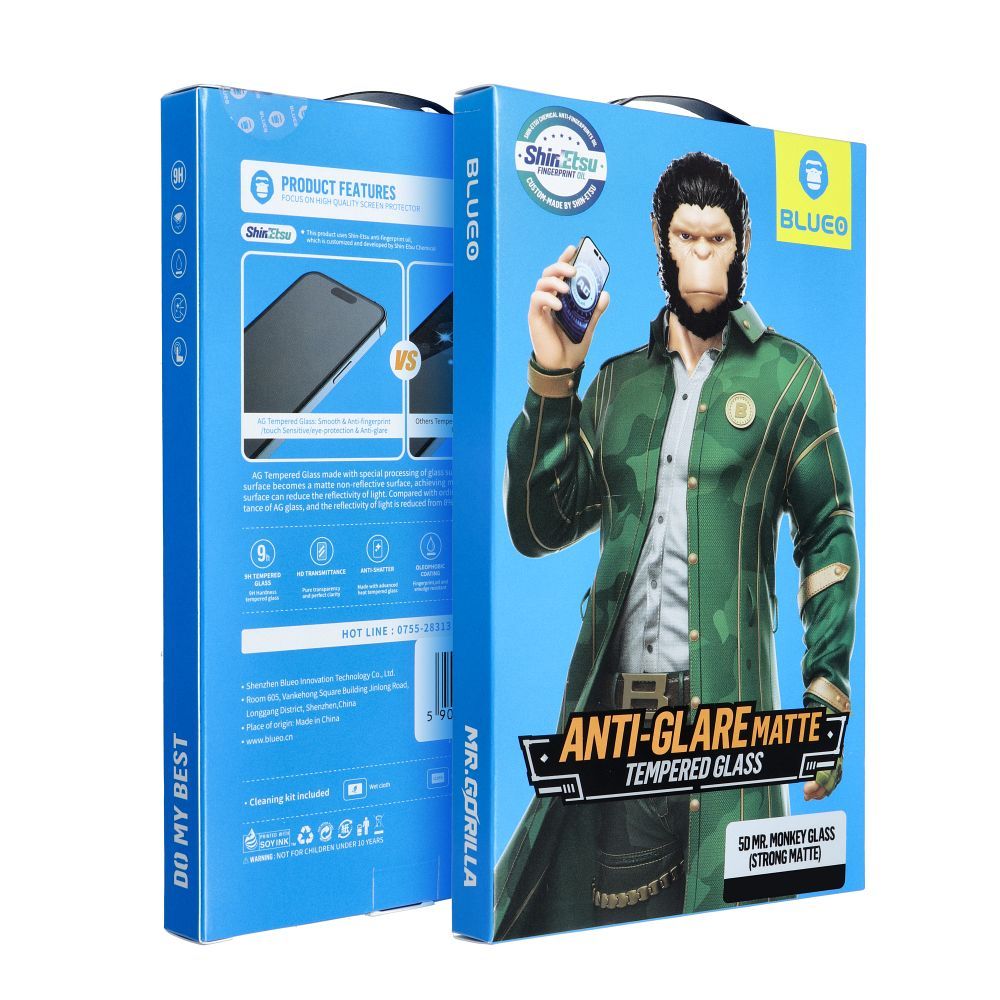 Karastatud klaas 5D Mr. Monkey Glass (Strong Matte) Apple iPhone 17 must