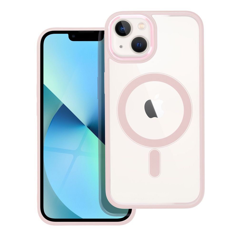 COLOR EDGE MAG COVER Ümbris compatible with MagSafe jaoks IPHONE 13 roosa